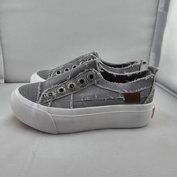 Blowfish Malibu Lunar Smoked 3982 Platform Sneakers Slide-in Kids 12 New W/O Box - Picture 1 of 8
